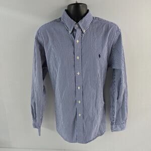 Ralph Lauren dress shirt button down 2XL blue striped 6164‎
